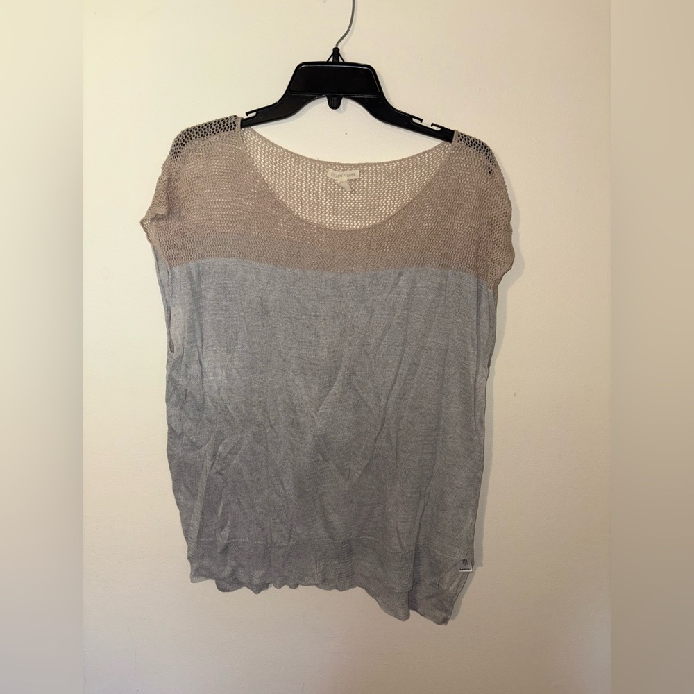 Eileen Fisher Linen Delave Sleeveless Top Size Women’s Large